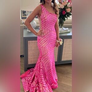 Jovani prom dress- size 0 - practically new worn once only. Excellent condition-